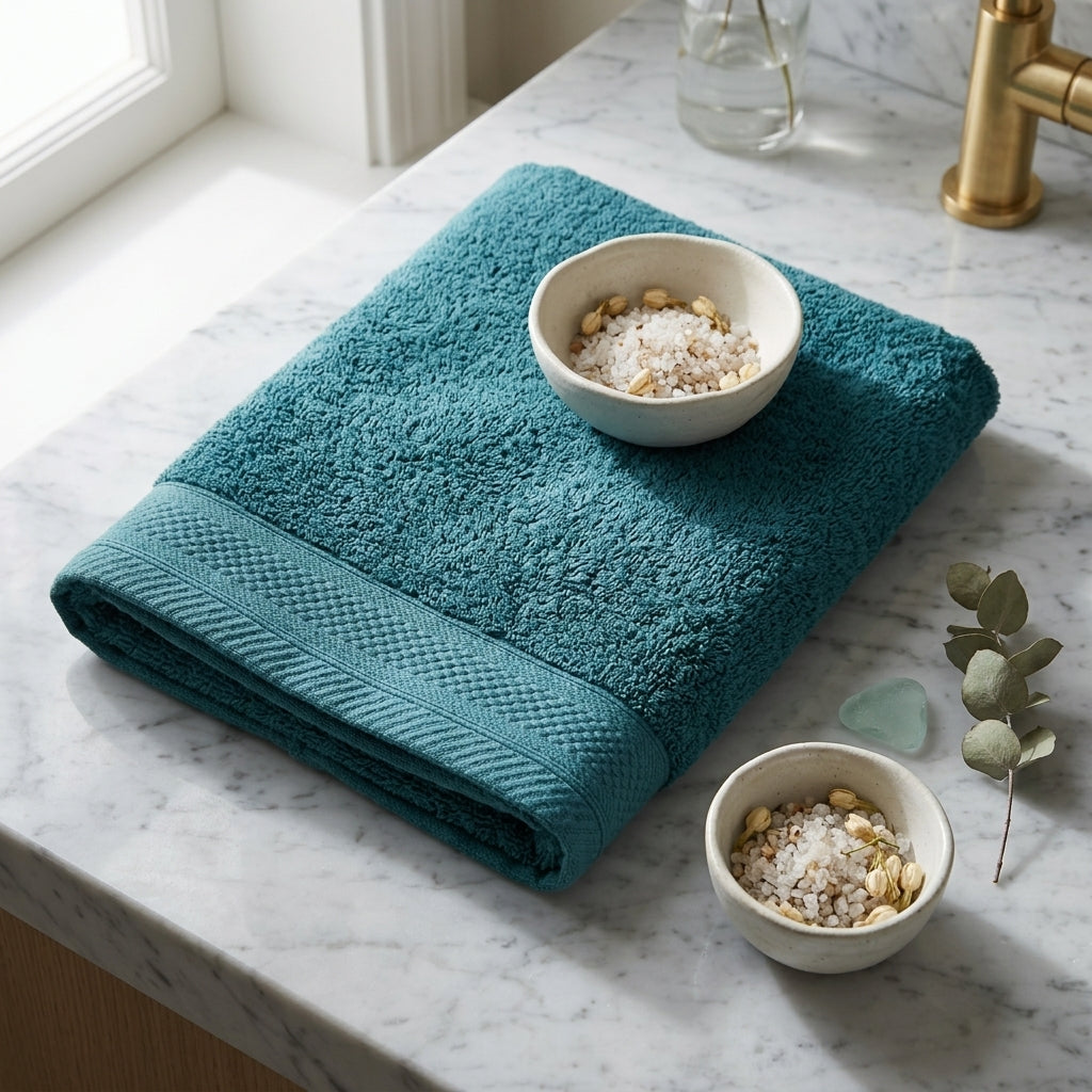 Premium Cotton Towel Eucalyptus Green-480 GSM