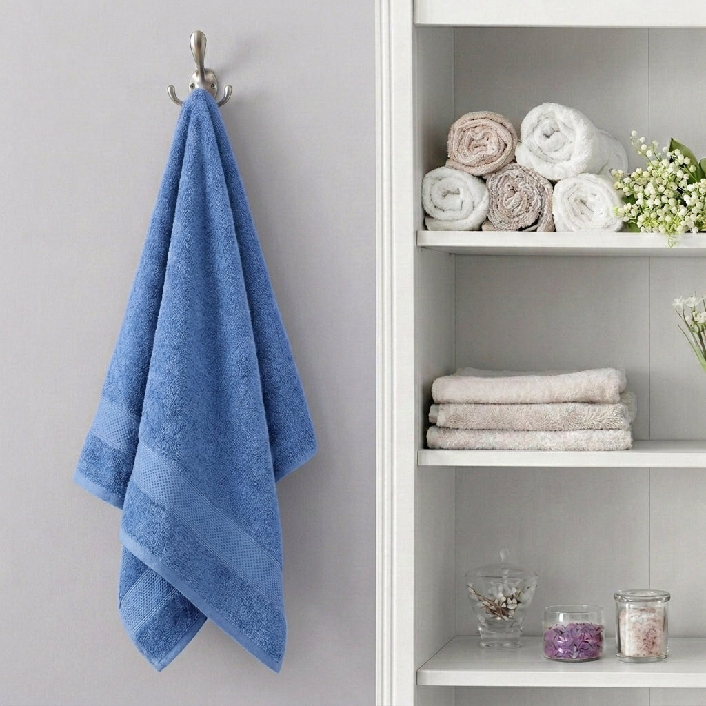 Premium Cotton Towel Aqua Blue-500GSM