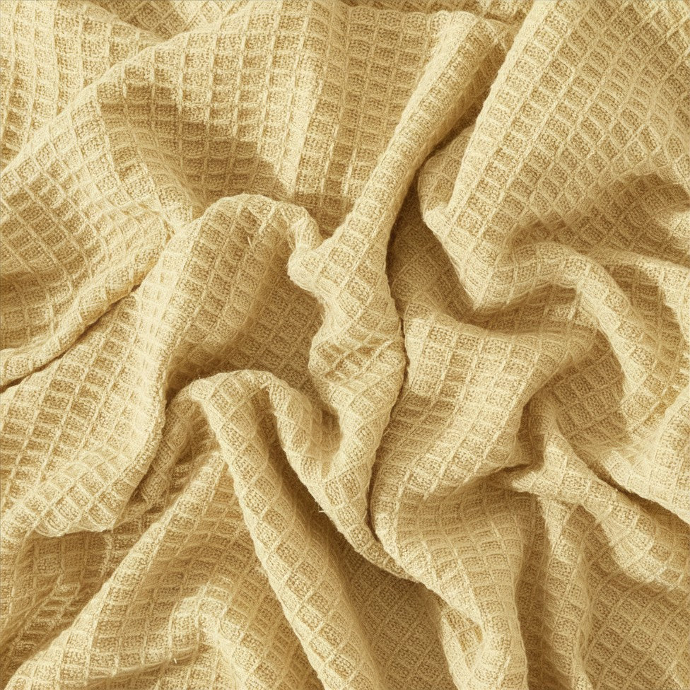 Thermal Blanket Waffle Knit-Buttercup Yellow