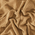 Thermal Blanket Waffle Knit-Caramel Brown
