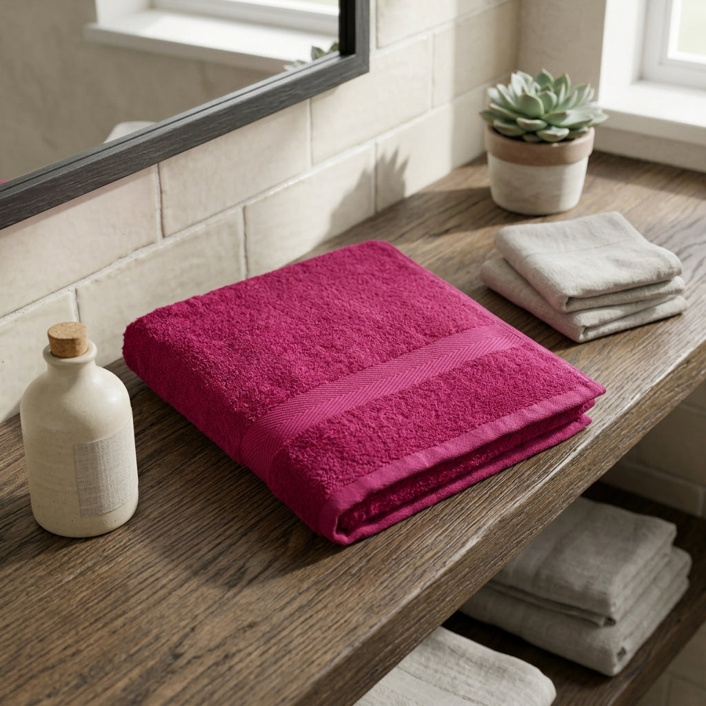 Premium Cotton Bath Towel – Soft, Absorbent & Durable