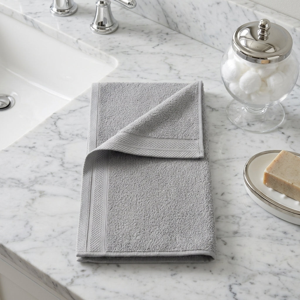 Premium Cotton Towel Heather Gray-480 GSM