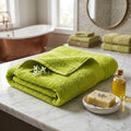 Premium Cotton Towel  Neon Green-500 GSM